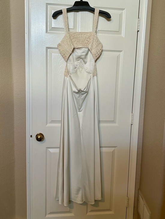 Jonathan Simkhai Ivory Crochet Bodice Slip - Picture 10 of 13